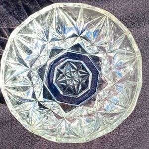 Mid Century Cut Glass Bowl